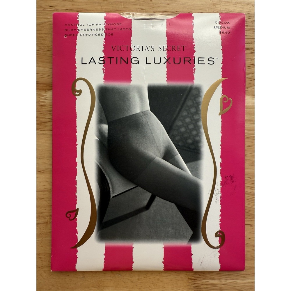Victoria's Secret LASTING LUXURIES Control Top Sheer Enhanced Toe Cocoa Medium